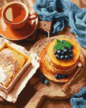 Malowanie po numerach - Naleśniki z herbatą 40x50