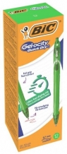 Długopis żelowy Quick Dry 0,7mm zielony (12szt)BIC
