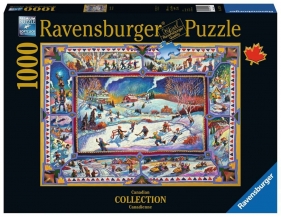 Ravensburger, Puzzle Canadian Collection 1000: Kanadyjska zima (197590) (Zgnieciony kartonik)