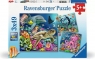 Ravensburger, Puzzle 3x49: Zachwycający podwodny świat (12000859) Wiek: