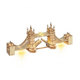 Drewniane Puzzle 3D LED Tower Bridge