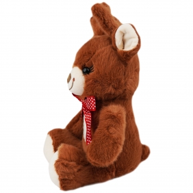 Maskotka świąteczna - Siedzący Renifer, 21 cm