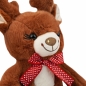 Maskotka świąteczna - Siedzący Renifer, 21 cm