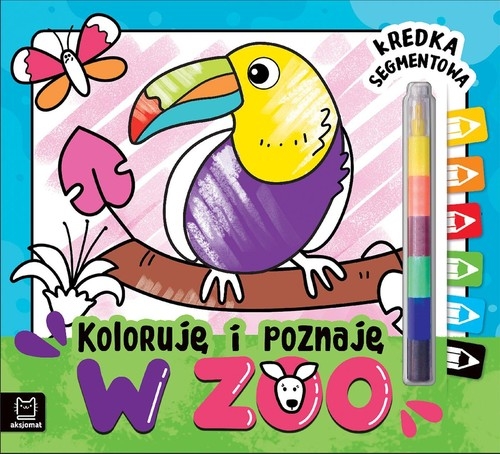 Koloruję i poznaję W zoo Kredka segmentowa