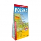 Polska Mapa ogólnogeograficzna i administracyjno-samochodowa laminowana mapa XXL 1:1 000 000