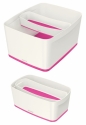 Przybornik na biurko Leitz my box organizer podłużny - biało-różowy (52581023)