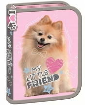 Piórnik dwuklapkowy bez wyposażenia - My Little Friend, Sweet Pomeranian