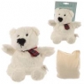 Termofor pluszowy do mikrofalówki Snuggables Polar Bear z nasionami pszenicy