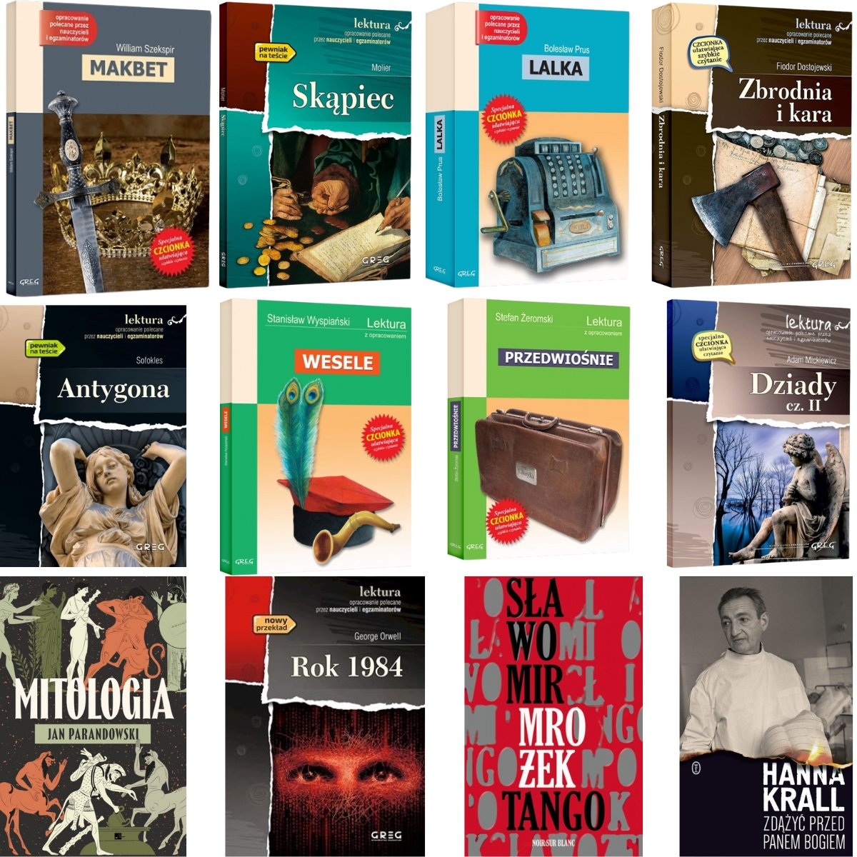Pakiet lektur dla szkół średnich - poziom podstawowy