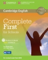 Complete First for Schools Student's Book with answers + CD
