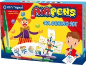 Centropen: Airpens Colouring Set 1500, 9 kolorów + 9 szablonów (615000903)
