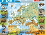 Puzzle ramkowe 72: Europa, mapa fizyczna