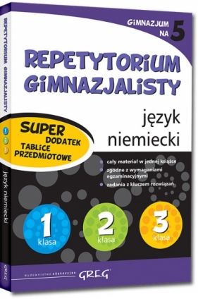 Repetytorium gimnazjalisty - język niemiecki (wydanie limitowane z tablicami przedmiotowymi) - Katarzyna Fulara-Potoczny