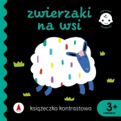 Książeczka kontrastowa. Zwierzaki na wsi - Wydawnictwo Skrzat