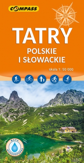 Tatry Polskie i Słowackie - mapa laminowana 1:50 000