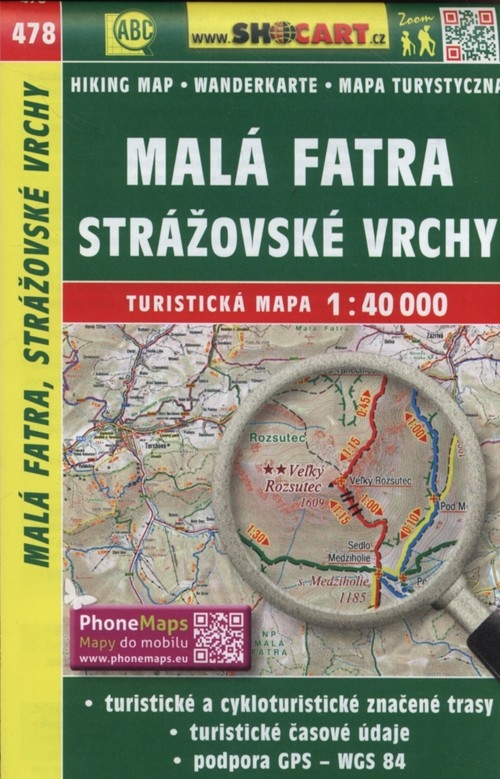 Mala Fatra Strazovske Vrchy 1:40 000