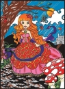  Kolorowanka Welwetowa Colorvelvet 47x35 cm Księżniczka