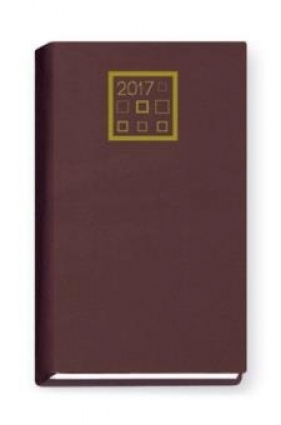 Terminarz 2017 Standard tygodniowy - bordowy