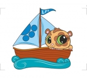 Dekoracja ścienna Chomik Littlest Pet Shop