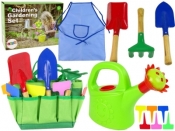 Torba z narzędziami ogrodowymi dla dzieci zielona