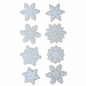 Naklejki brokatowe śnieżynki (414336)