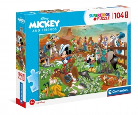 Puzzle Maxi SuperColor 104: Disney - Mickey and friends (23759)