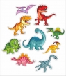 Dekoracje okienne dwustronne - Dinozaury 01 9szt