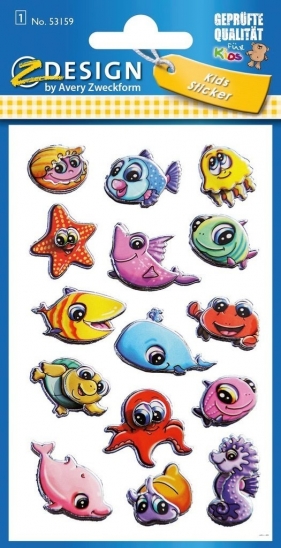 Naklejki dla dzieci - rybki 3D (53159)