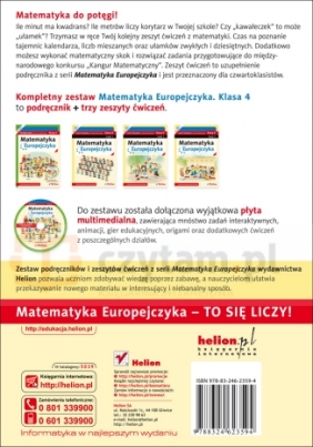 Matematyka Europejczyka 4 Zeszyt ćwiczeń część 2 - Borzyszkowska Jolanta, Stolarska Maria