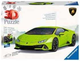 Ravensburger, Puzzle 3D 108: Pojazdy - Lamborghini Huracn Evo verde (11559)