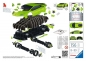 Ravensburger, Puzzle 3D 108: Pojazdy - Lamborghini Huracn Evo verde (11559)