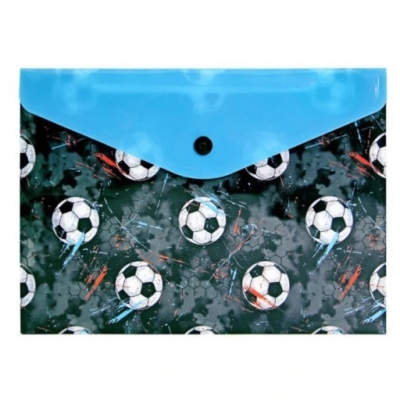 Teczka kopertowa A5 PP z nadrukiem, Piłki