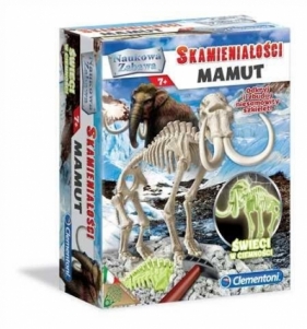 Naukowa zabawa. Skamieniałości. Mamut fluoresc