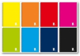 Kołozeszyt A5/100 kartkowy w kratkę - UV One Color (5 szt.)