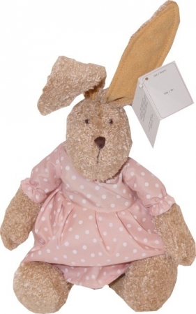 Zając Kołtunek 31 cm w sukience (4715b)