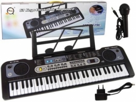 Keyboard z mikrofonem czarny