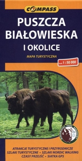 Puszcza Białowieska i okolice mapa turystyczna 1:50 000