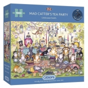 Gibsons, Puzzle 1000: Herbatka z szalonymi kotami (G6259) - Smith Jane Linda