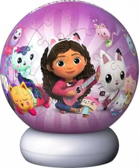 Ravensburger, Puzzle 3D - Lampka nocna Koci Domek Gabi