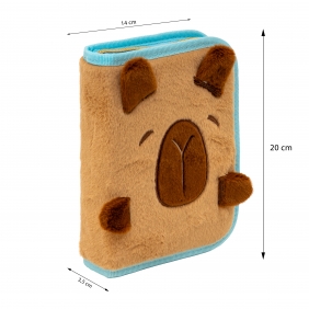 Astrabag, Piórnik pojedynczy dwuklapkowy bez wyposażenia - Fluffy Capy, AC1
