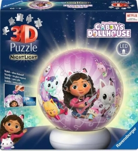 Ravensburger, Puzzle 3D - Lampka nocna Koci Domek Gabi