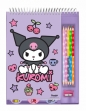 Notatnik z kredekami i temperówką Kuromi KU00014