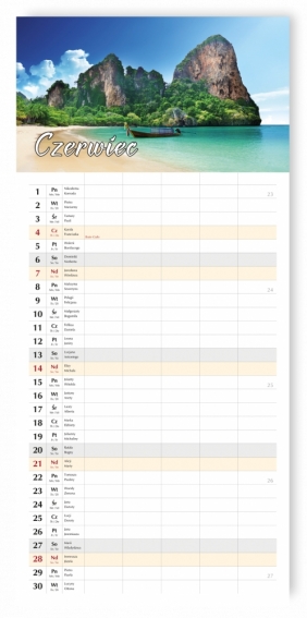 Planer miesięczny, 2026r (T-109-01)