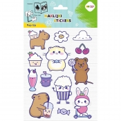 Naklejki 3D Pop up - Yummy Yum, Kapibara 146X240 mm, Happy Color