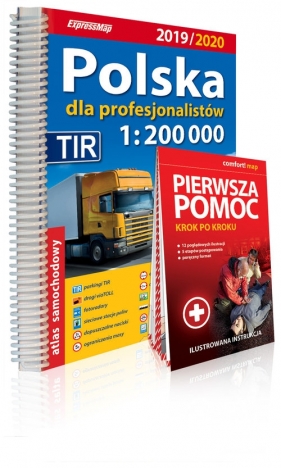 Polska dla profesjonalistów 1:200 000 Atlas samochodowy + instrukcja pierwszej pomocy - Opracowanie zbiorowe