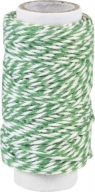 Sznurek bawełniany skręcany 20m zielony