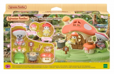 <img src='https://webimage.pl/pics/596/8/d5054131058596.jpg' style='height:440px' /> Sylvanian Families Wróżkowy domek grzybek z figurkami 5859