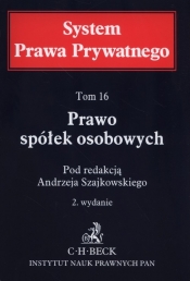 Prawo spółek osobowych. System Prawa Prywatnego. Tom 16 - <br />
