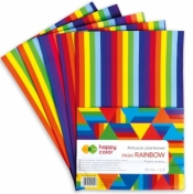 Arkusze piankowe Happy Color A4/5 arkuszy - Paski Rainbow (HA 7136 2030-RB)