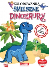 Śmieszne dinozaury z naklejkami z brokatem - Ratajszczak Katarzyna, Gdula Adam, Włodarczyk Hubert 